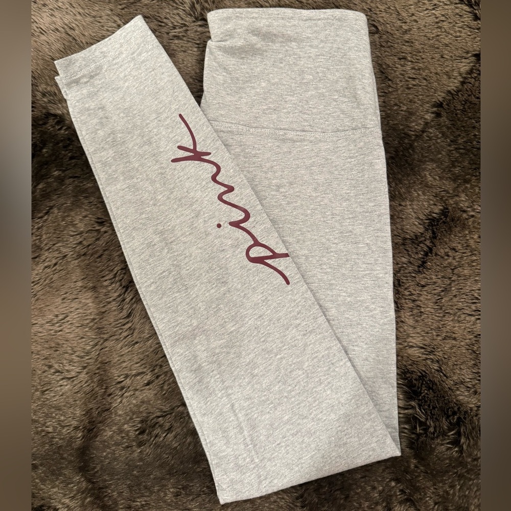 Grey PINK Leggings - EUC
